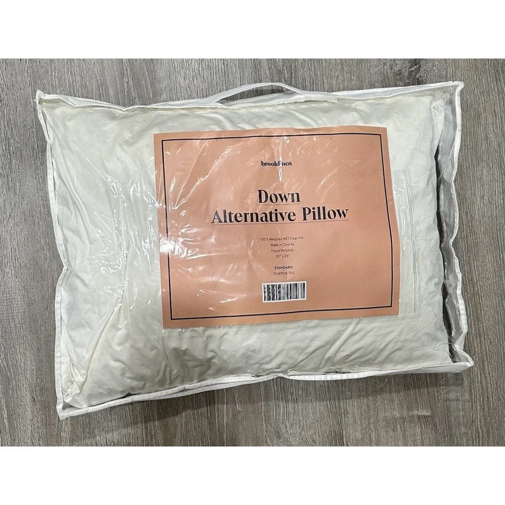 Brooklinen Down Alternative Pillow Standard‎ 20' X 26' Hypoallergenic White new